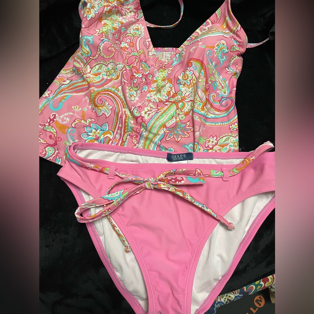 Chaps. Tankini set.